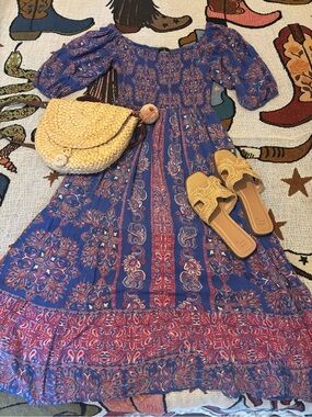 Angie Paisley Maxi Dress